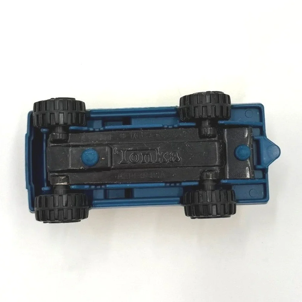 Vintage Tonka Van‎ Yellow Blue Diecast Metal Toy Truck Vehicle Off Road Wheels